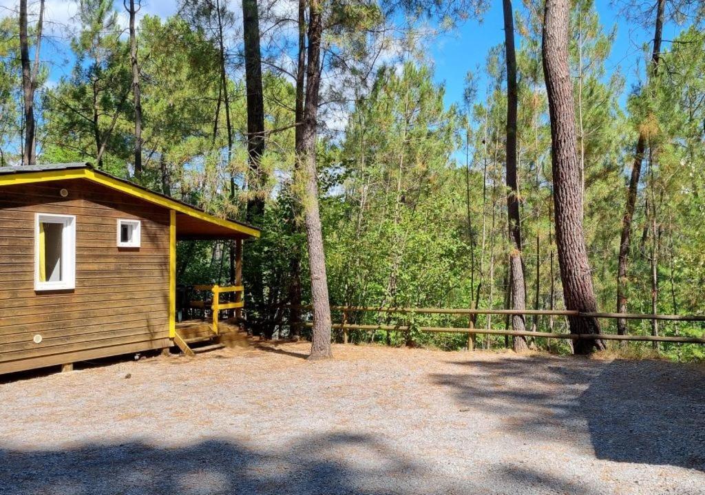 Village de Chalets Camping Bois Simonet Joyeuse Extérieur photo